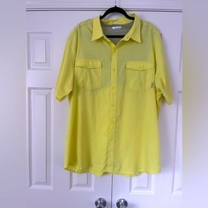Yellow Columbia short sleeves shirt XXL